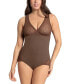 ფოტო #1 პროდუქტის Women's Sheer Stripe Detail Sculpting Bodysuit