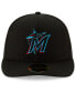 Фото #2 товара Men's Black Miami Marlins National Baseball Hall of Fame Low Profile 59FIFTY Fitted Hat