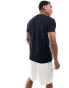 Фото #2 товара French Connection heavyweight ottoman pocket t-shirt in navy