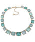 Gold-Tone Pavé & Tonal Stone All-Around Collar Necklace, 16" + 3" extender