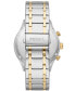 Фото #4 товара Men's Fenmore Multifunction Two-Tone Stainless Steel Watch, 44mm