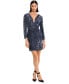 ფოტო #1 პროდუქტის Women's Sequined Velvet Mini Dress