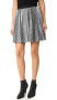 alice + olivia 154430 Women's Danica Sunburst Pleated Mini Skirt Silver Sz. 0