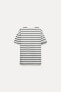 Футболка из тяжелого хлопка ZARA "Heavy cotton t-shirt" Черно-белый, M - фото #8