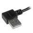 Фото #7 товара Micro-USB Cable with Right-Angled Connectors - M/M - 2m (6ft) - 2 m - USB A - Micro-USB B - USB 2.0 - Male/Male - Black
