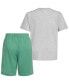 Фото #6 товара Toddler & Little Boys Graphic Cotton T-Shirt & Shorts, 2 Piece Set