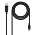 NANOCABLE USB A 2.0 Male To Micro USB B Male 0.8 m USB Cable