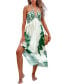 ფოტო #1 პროდუქტის Women's Tropical Floral Print Halterneck Maxi Beach Dress