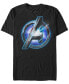 Фото #2 товара Marvel Men's Avengers Glowing Avengers Logo Short Sleeve T-Shirt