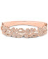 ფოტო #1 პროდუქტის EFFY® Diamond Openwork Bangle Bracelet (1-1/2 ct. t.w.) in 14k Rose Gold