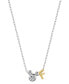 Unwritten Cubic Zirconia Mickey Mouse Initial Pendant Necklace