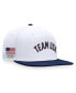 Branded Men's White/Navy Team USA Snapback Hat