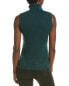 Фото #2 товара Forte Cashmere Sleeveless Turtleneck Cashmere Sweater Women's