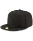 ფოტო #1 პროდუქტის Men's Black Chicago White Sox Primary Logo Basic 59FIFTY Fitted Hat