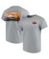 Фото #1 товара Men's Gray Arkansas Razorbacks Comfort Colors Campus Scenery T-shirt