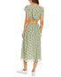 Rebecca Taylor Cutout Silk-Blend Midi Dress Women's
