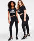 ფოტო #1 პროდუქტის Women's Linear-Logo Full Length Leggings, XS-4X