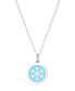 ფოტო #1 პროდუქტის Mini Snowflake Necklace in Sterling Silver