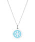 Mini Snowflake Necklace in Sterling Silver