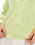 Vero Moda lightweight cardigan co-ord in lime