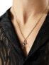 Фото #1 товара WTFW cross and ring pendant necklace in gold