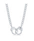 Men's Stainless Steel Link Necklace with Handcuff Lock
