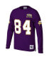 Фото #4 товара Men's Randy Moss Purple Minnesota Vikings 2000 Retired Player Name and Number Long Sleeve T-shirt