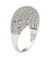 Фото #2 товара Suzy Levian Sterling Silver Cubic Zirconia Pave Interlace Ring
