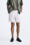 Linen - cotton bermuda shorts