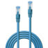 Фото #3 товара Жесткий сетевой кабель UTP кат. 6 LINDY 47145 Синий 30 cm 1 штук
