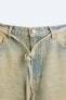 Фото #10 товара Крашеные джинсовые шорты ZARA