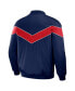 Men's Darius Rucker Collection by Navy Atlanta Braves Baseball Raglan Full-Snap Jacket Синий, S - фото #3