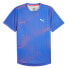 Puma Run Favorite Graphic Crew Neck Short Sleeve Athletic T-Shirt Mens Blue Casu