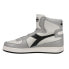Фото #5 товара Diadora Mi Basket Used High Top Mens White Sneakers Casual Shoes 158569-C9594