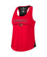 ფოტო #2 პროდუქტის Women's Red Louisville Cardinals Sachs 2-Hit Scoop Neck Racerback Tank Top