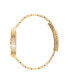 ფოტო #2 პროდუქტის Unisex Three Hand Code Two Gold-Tone Stainless Steel Bracelet Watch 38mm