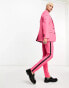 Фото #1 товара ASOS DESIGN super skinny tuxedo suit trouser in hot pink