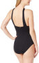 Фото #3 товара Michael Michael Kors Women's 182916 High Neck One-Piece Swimsuit Size 4