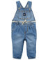 Фото #6 товара Baby Knit-Like Denim Overalls 6M