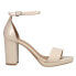 Фото #1 товара Chinese Laundry Teri Ankle Strap Platform Womens Off White Dress Sandals BTIF01