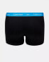 Фото #3 товара Calvin Klein Plus cotton stretch trunks 3 pack in black with coloured waistband