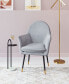 Фото #13 товара 37" Steel, Polyester Alexandria Boho Chic Accent Chair