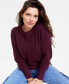 ფოტო #2 პროდუქტის Women's Dolman-Sleeve Crewneck Sweater, Created for Macy's