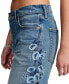 Фото #5 товара Women's '90s Embroidered Loose Cropped Jeans