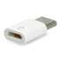Фото #3 товара Адаптер USB micro-B - USB-C оригинальный для Raspberry Pi 4 - белый.
