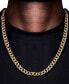 ფოტო #2 პროდუქტის Men's Diamond Cuban Link 24" Chain Necklace (1 ct. t.w.) in Sterling Silver or 14k Gold-plated Sterling Silver