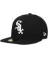 Фото #1 товара Men's Black Chicago White Sox Authentic Collection Replica 59FIFTY Fitted Hat