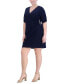 Plus Size Side-Ruched Sheath Dress