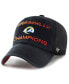 Men's '47 Black Los Angeles Rams Super Bowl LVI Champions Scene Trucker Clean Up Adjustable Hat