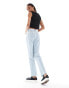 Фото #7 товара ASOS DESIGN Tall cropped mid rise straight jeans in bleach